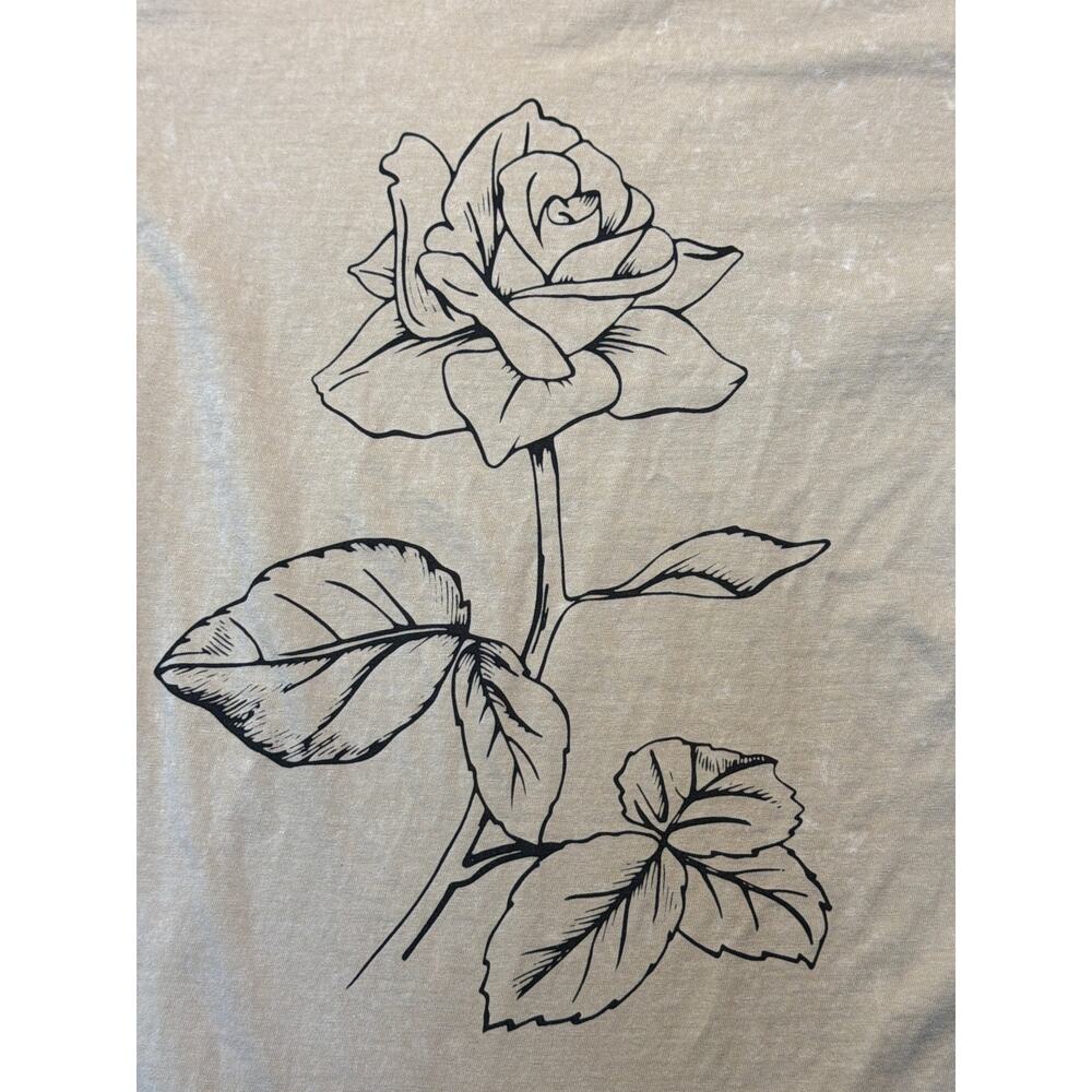 Happy Colors Women’s T-Shirt Large Graphic
Rose Flower Theme Tan Size X-Small - Picture 11 of 11